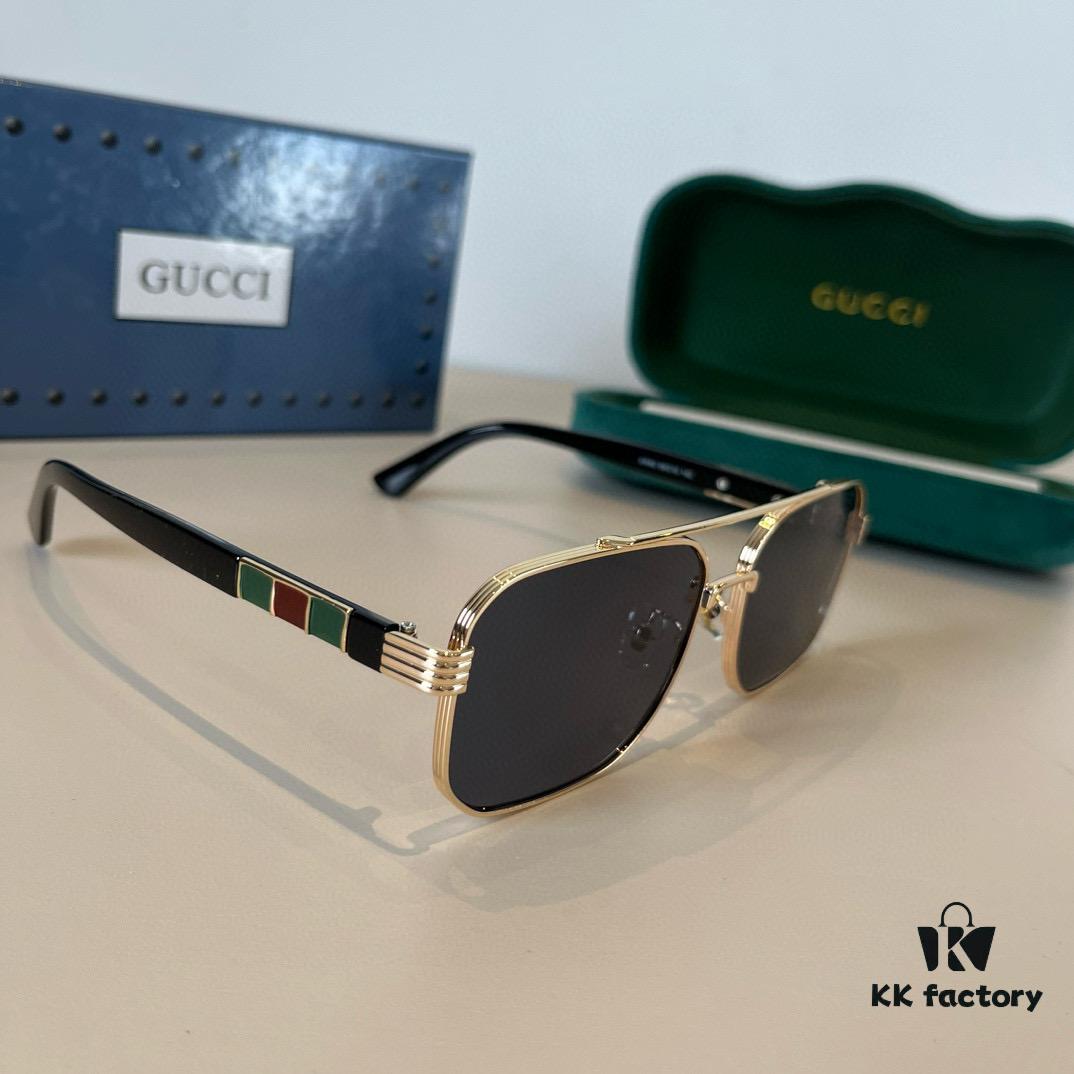 6931ab77ccd8ab3d7af9fd30 Gucci New Arrival Unisex Sunglasses 🕶️, Fashionable Metal Frame Aviator Style