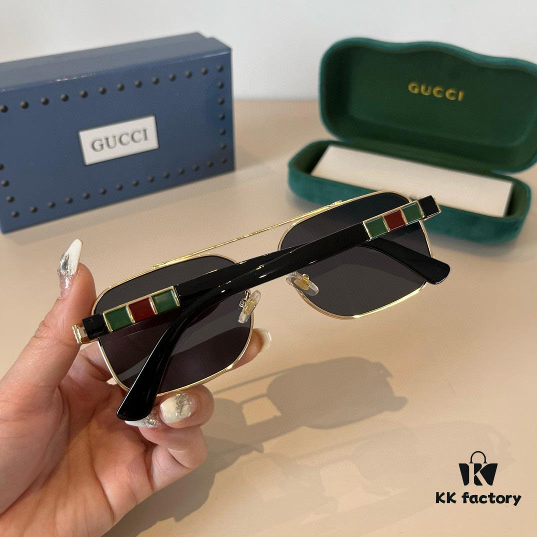 6931ab78ccd8ab3d7af9fd34 Gucci New Arrival Unisex Sunglasses 🕶️, Fashionable Metal Frame Aviator Style
