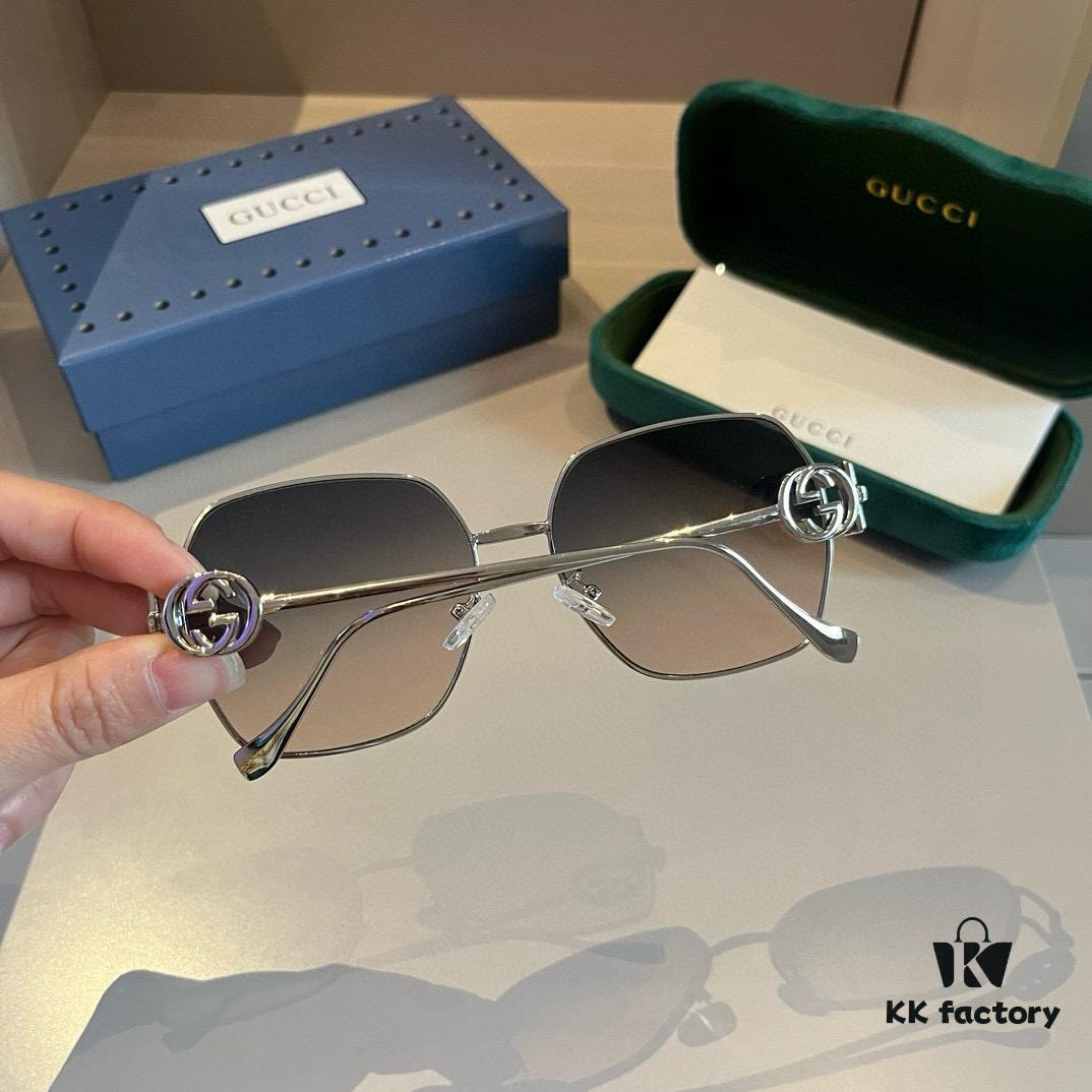 6931ab7bccd8ab3d7af9fd58 Gucci Unisex Sunglasses, Fashionable European and American Style Oversized Sun Protection Eyewear, High-Definition UV-Protective Shades for Universal Face Compatibility