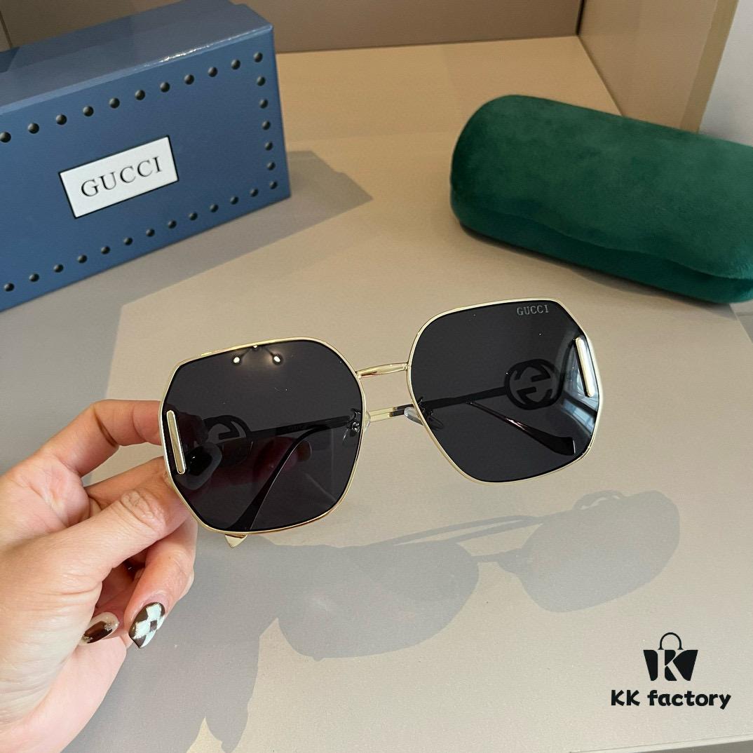 6931ab7bccd8ab3d7af9fd5d Gucci Fashion Sunglasses, Stylish European and American UV Protection Oversized Sunglasses, HD Dark Lenses, Universally Flattering Smile-Enhancing Unisex Eyewear