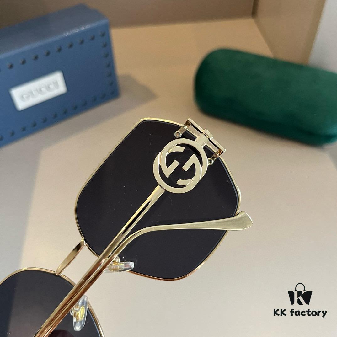 6931ab7bccd8ab3d7af9fd5e Gucci Fashion Sunglasses, Stylish European and American UV Protection Oversized Sunglasses, HD Dark Lenses, Universally Flattering Smile-Enhancing Unisex Eyewear