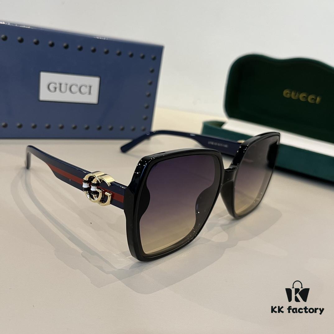 6931ab82ccd8ab3d7af9fdcd Gucci New Heavyweight Women's Sunglasses with Oversized 3D Frame for Flattering Facial Contour, Retro and Elegant