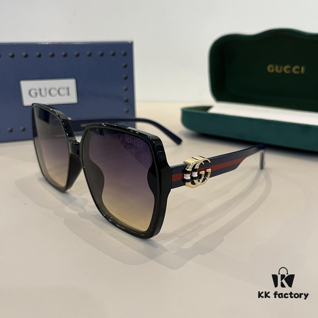 6931ab82ccd8ab3d7af9fdcf Gucci New Heavyweight Women's Sunglasses with Oversized 3D Frame for Flattering Facial Contour, Retro and Elegant