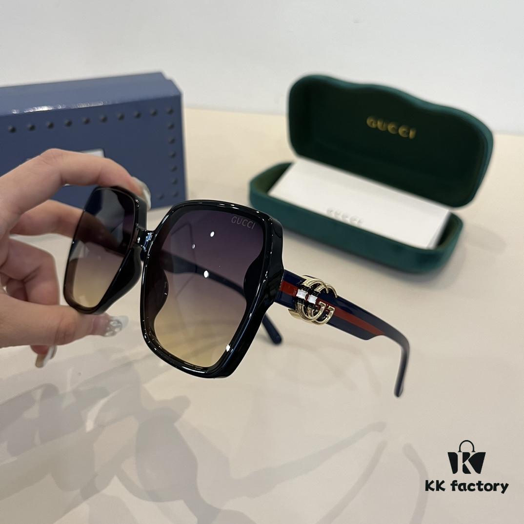 6931ab83ccd8ab3d7af9fdd0 Gucci New Heavyweight Women's Sunglasses with Oversized 3D Frame for Flattering Facial Contour, Retro and Elegant