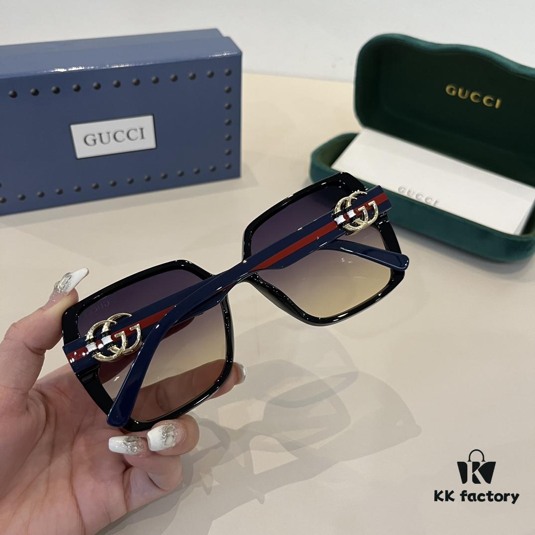 6931ab83ccd8ab3d7af9fdd1 Gucci New Heavyweight Women's Sunglasses with Oversized 3D Frame for Flattering Facial Contour, Retro and Elegant