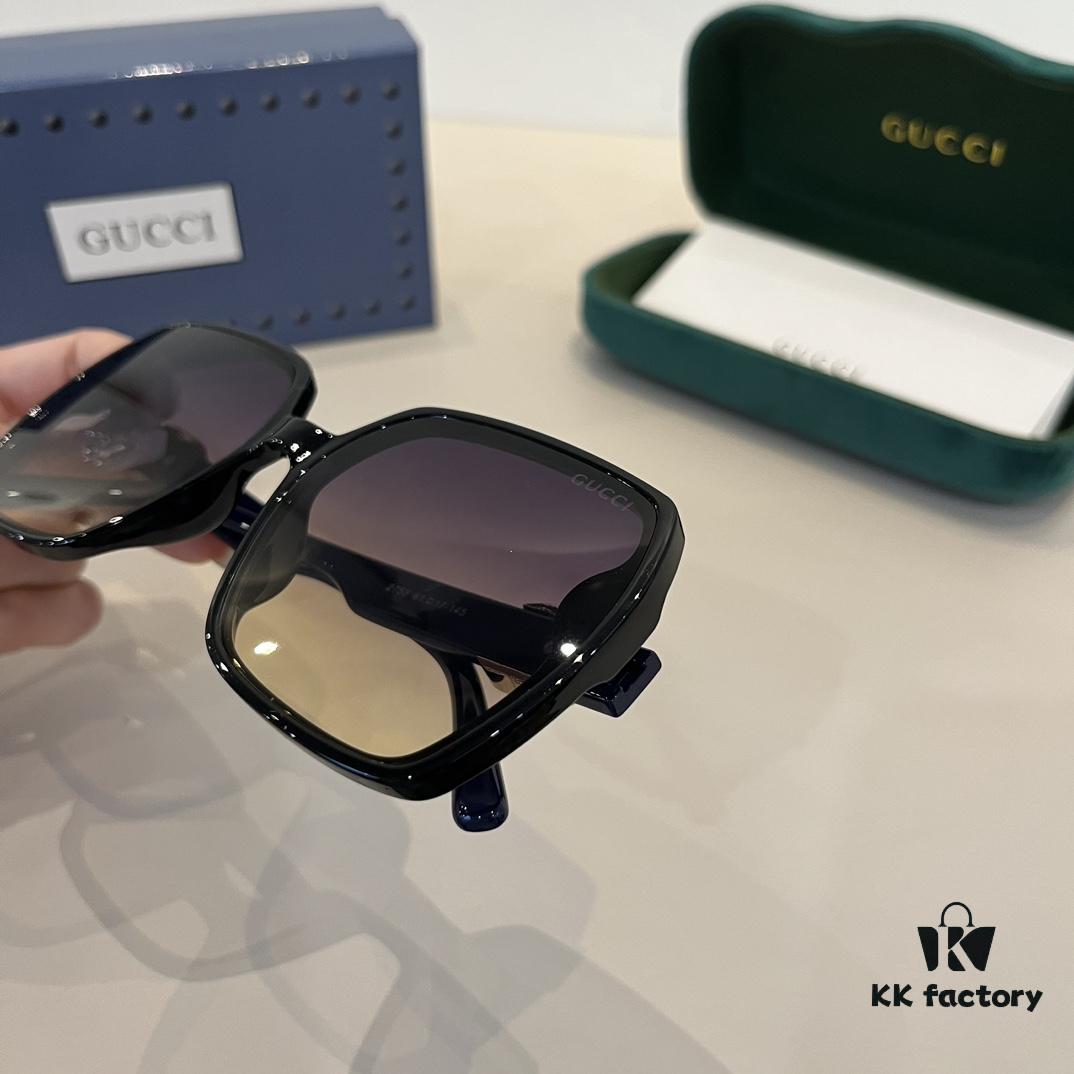 6931ab83ccd8ab3d7af9fdd3 Gucci New Heavyweight Women's Sunglasses with Oversized 3D Frame for Flattering Facial Contour, Retro and Elegant