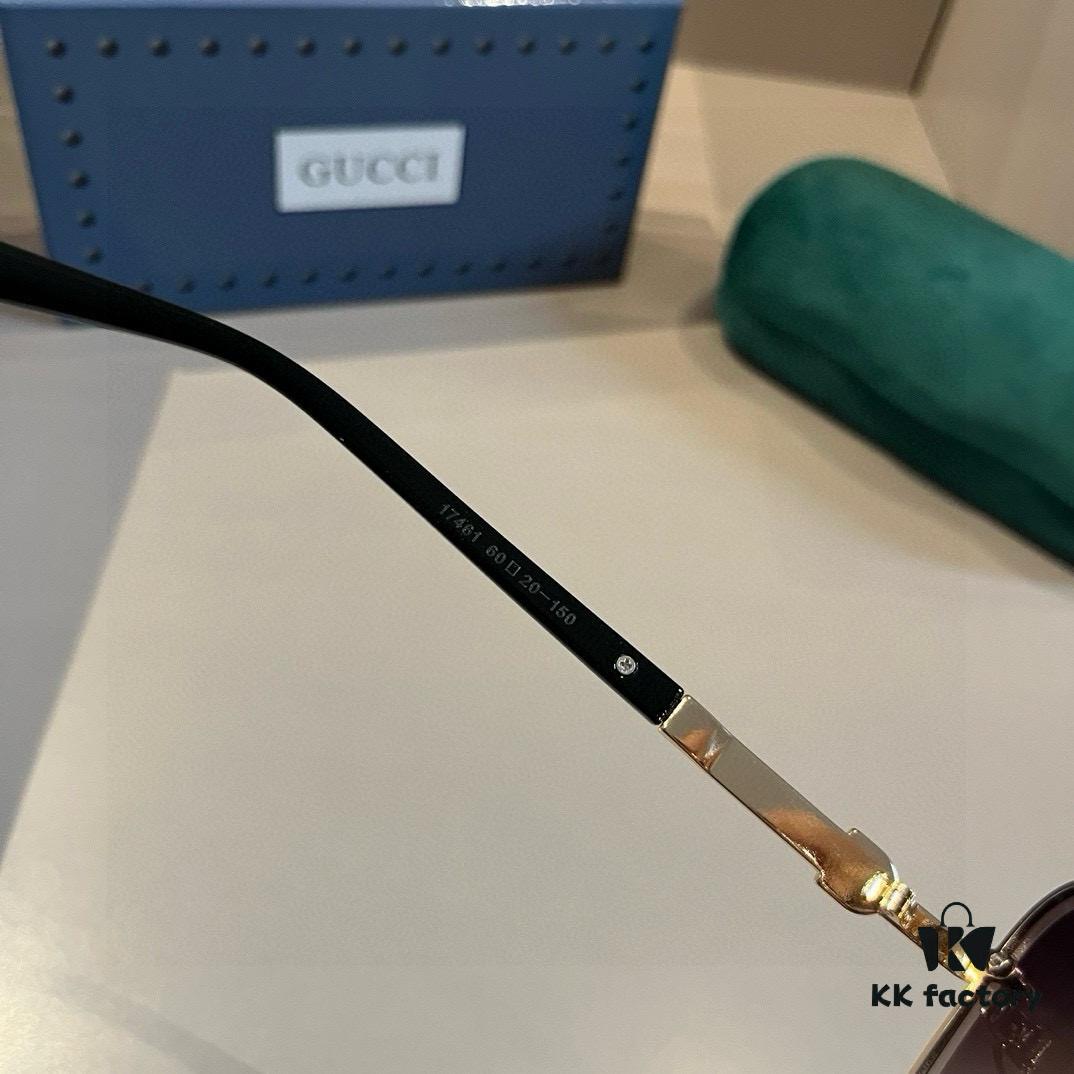6931ab83ccd8ab3d7af9fdde Gucci New Arrival Sunglasses 🕶️ Unisex Classic Metal Frame Aviator Frog Shape Fashion Shades