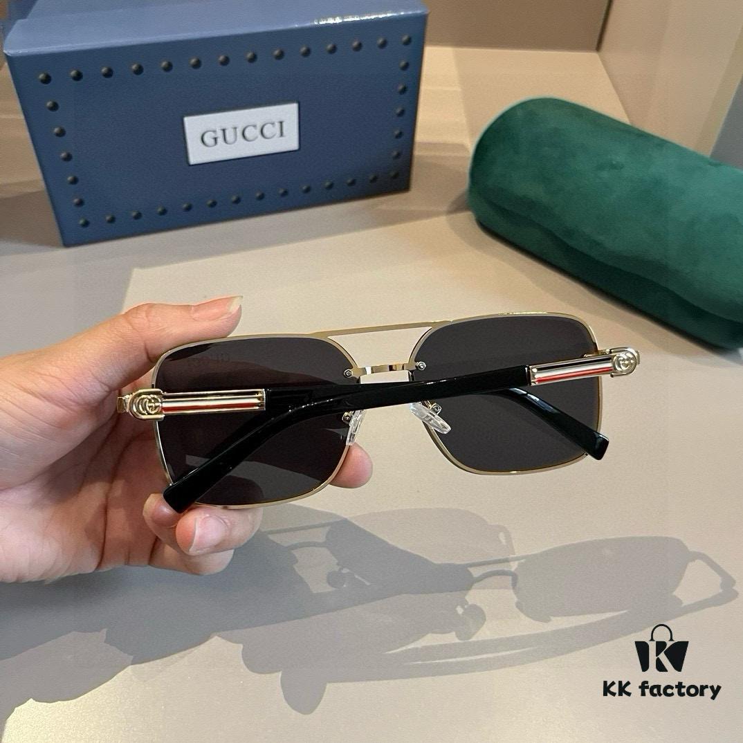 6931ab84ccd8ab3d7af9fde3 Gucci New Arrival Unisex Sunglasses 🕶️, Classic Metal Single-Bridge Aviator Style