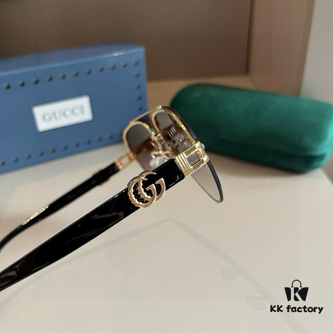6931ab85ccd8ab3d7af9fdf1 Gucci New Arrival Sunglasses 🕶️ Unisex, Extremely Comfortable Wear, Fashionable Metal Single-Bridge Aviator Round Sunglasses