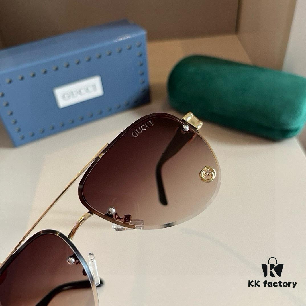 6931ab85ccd8ab3d7af9fdf3 Gucci New Arrival Sunglasses 🕶️ Unisex, Extremely Comfortable Wear, Fashionable Metal Single-Bridge Aviator Round Sunglasses