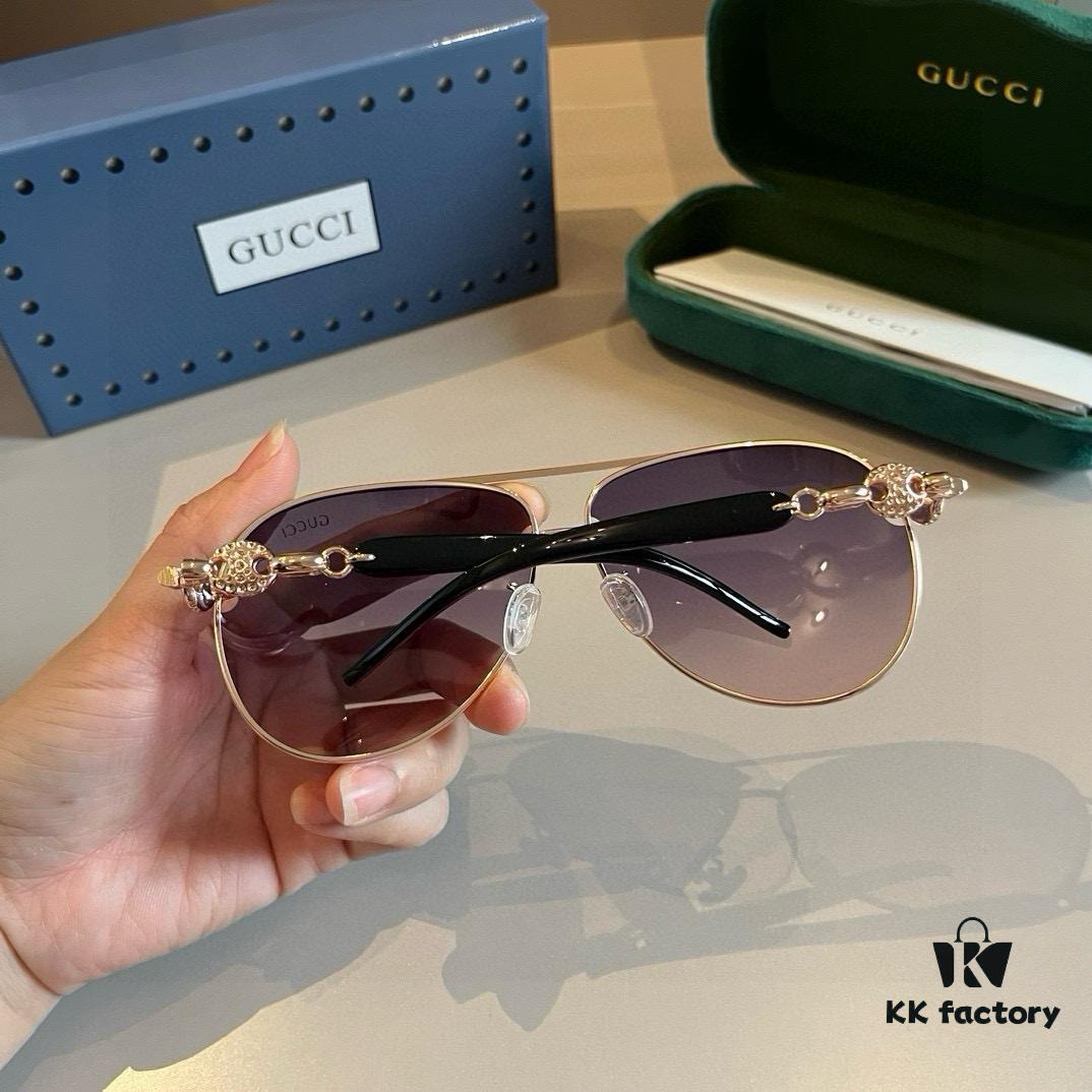 6931ab93ccd8ab3d7af9fecd Gucci Women's Oversized 3D Frame Sunglasses, Vintage Style UV Protection Shades