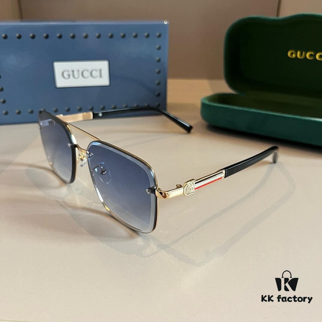 6931ab98ccd8ab3d7af9ff12 Gucci New Arrival Unisex Sunglasses 🕶️, Fashionable Metal Single-Bridge Aviator Style