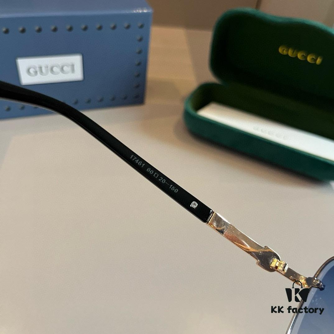 6931ab98ccd8ab3d7af9ff18 Gucci New Arrival Unisex Sunglasses 🕶️, Fashionable Metal Single-Bridge Aviator Style