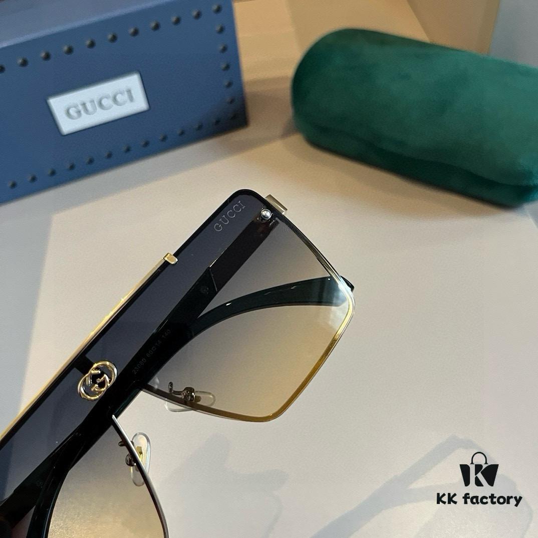 Gucci Masterpiece Polarized Sunglasses, High-End Fashionable Unisex Oversized Slimming Sunglasses, High-Quality Driving Shades
