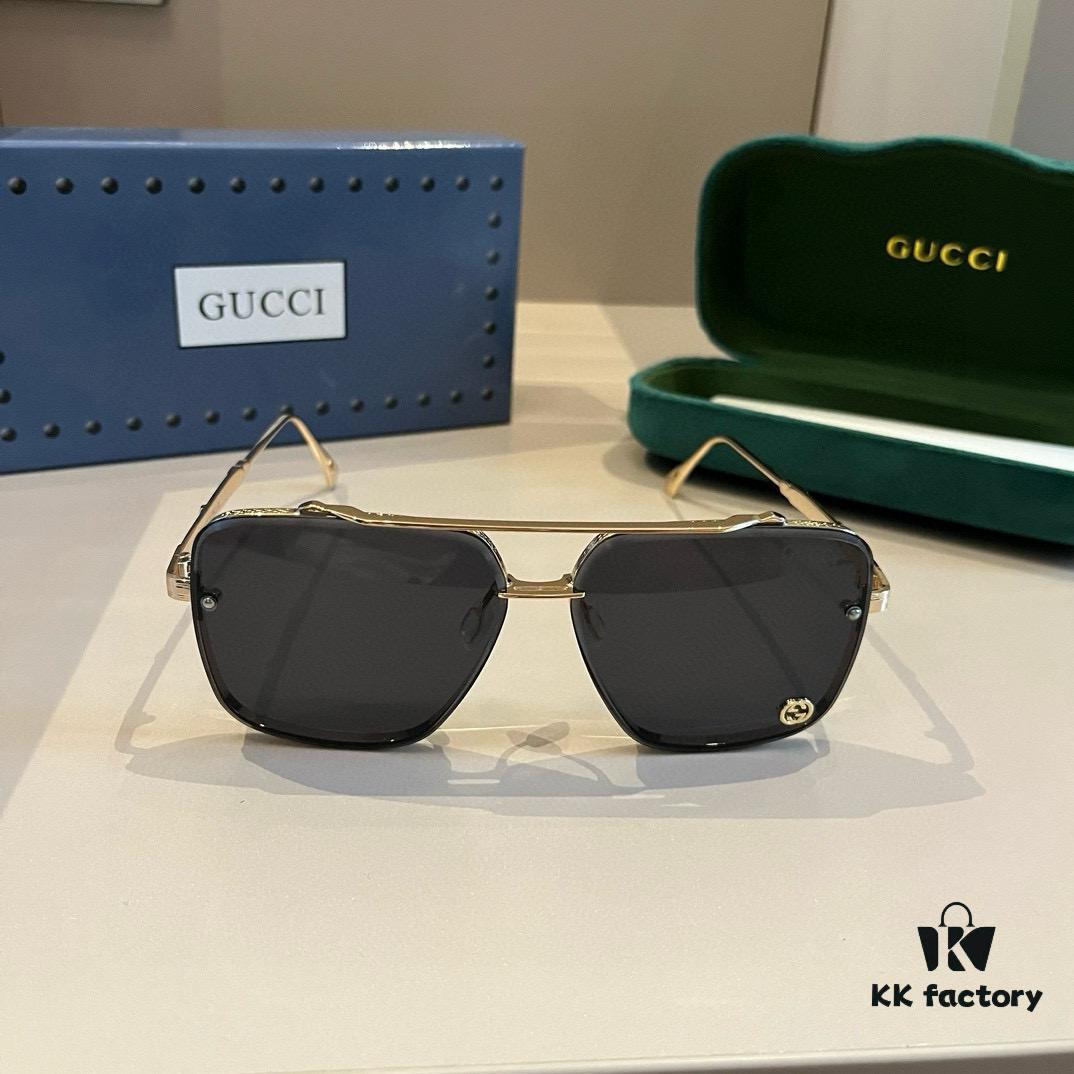 6931ab9cccd8ab3d7af9ff52 Gucci New Arrival Unisex Sunglasses 🕶️, Classic Metal Single-Bridge Aviator Style
