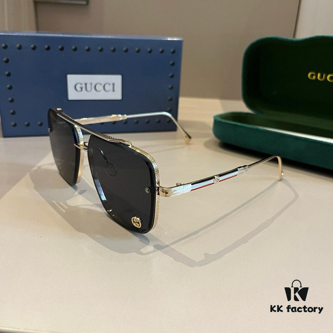 6931ab9cccd8ab3d7af9ff53 Gucci New Arrival Unisex Sunglasses 🕶️, Classic Metal Single-Bridge Aviator Style
