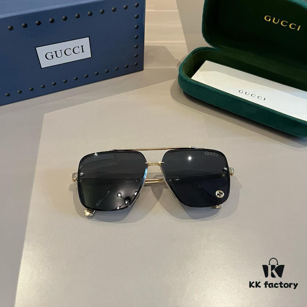 6931ab9cccd8ab3d7af9ff55 Gucci New Arrival Unisex Sunglasses 🕶️, Classic Metal Single-Bridge Aviator Style