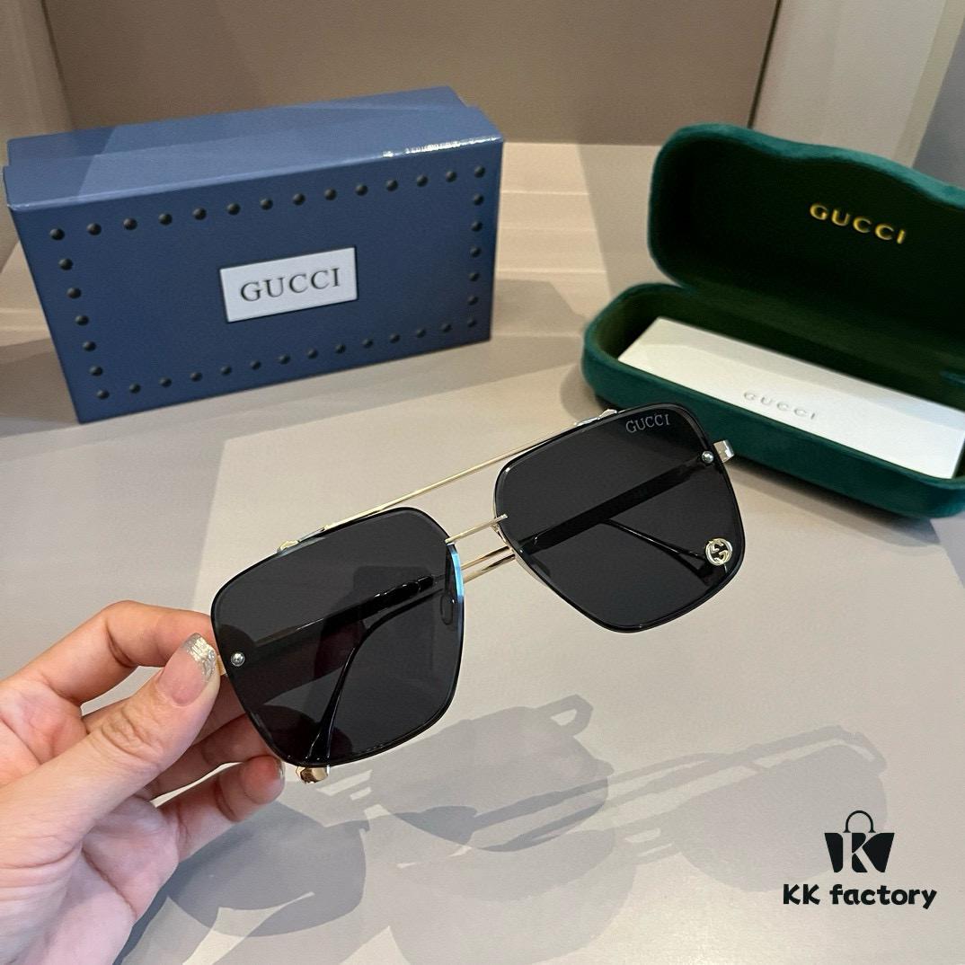 6931ab9cccd8ab3d7af9ff56 Gucci New Arrival Unisex Sunglasses 🕶️, Classic Metal Single-Bridge Aviator Style