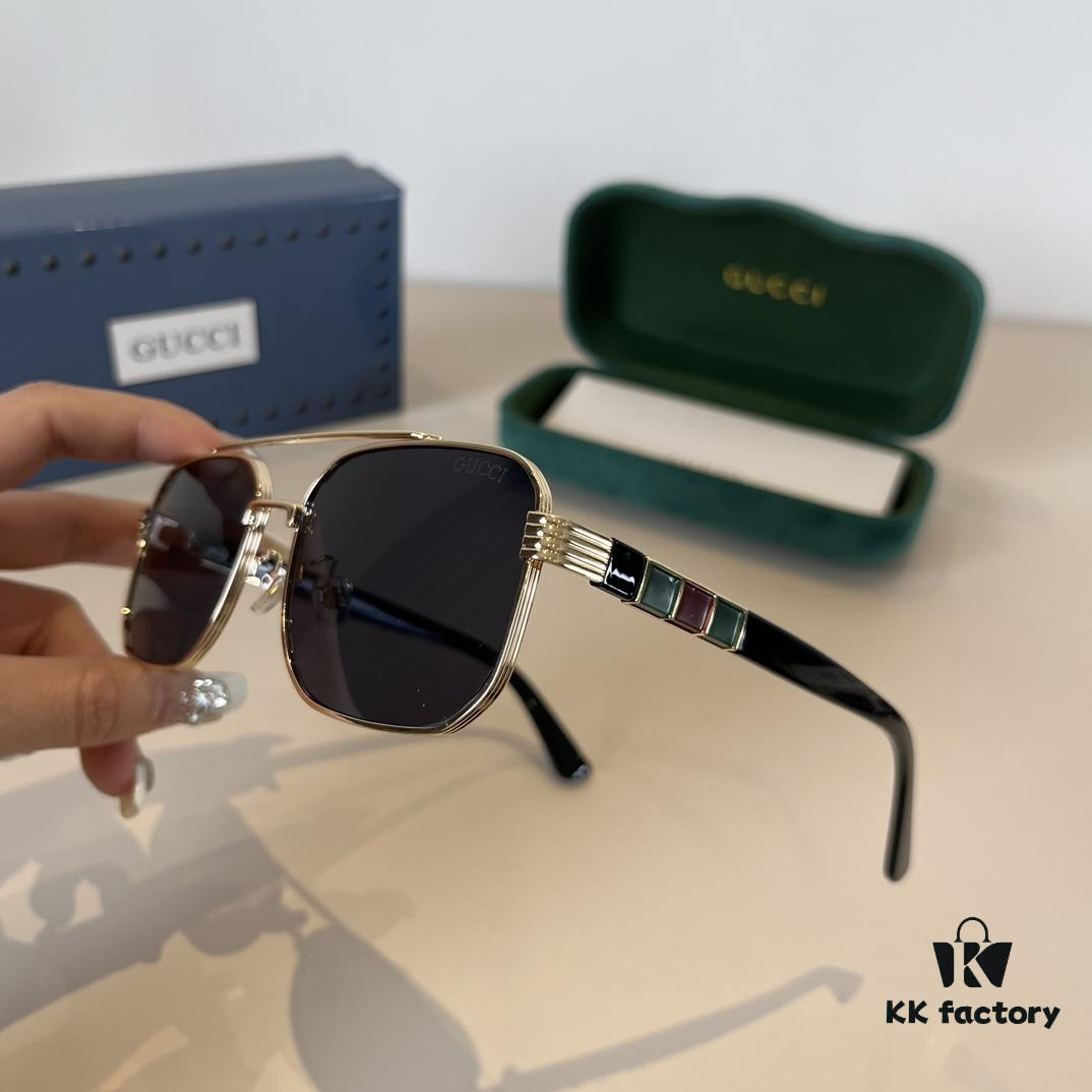 6931ab9eccd8ab3d7af9ff73 Gucci New Arrival Unisex Sunglasses 🕶️, Fashionable Metal Single-Bridge Aviator Style