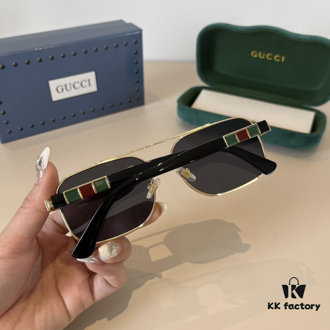 6931ab9eccd8ab3d7af9ff74 Gucci New Arrival Unisex Sunglasses 🕶️, Fashionable Metal Single-Bridge Aviator Style
