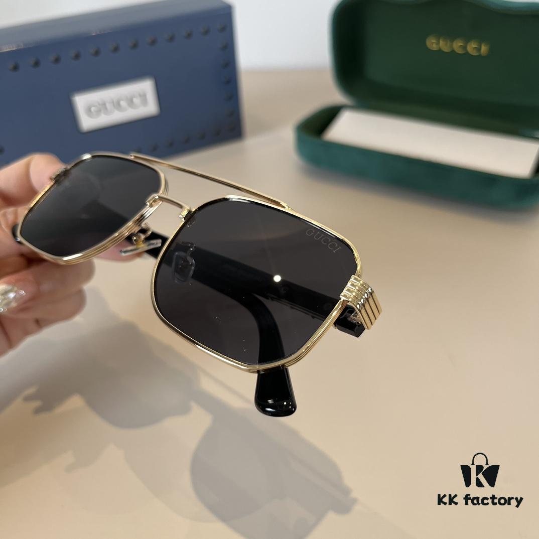 6931ab9eccd8ab3d7af9ff75 Gucci New Arrival Unisex Sunglasses 🕶️, Fashionable Metal Single-Bridge Aviator Style
