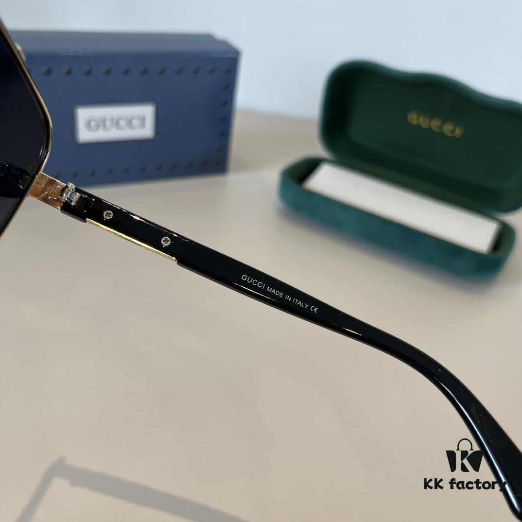 6931ab9eccd8ab3d7af9ff76 Gucci New Arrival Unisex Sunglasses 🕶️, Fashionable Metal Single-Bridge Aviator Style