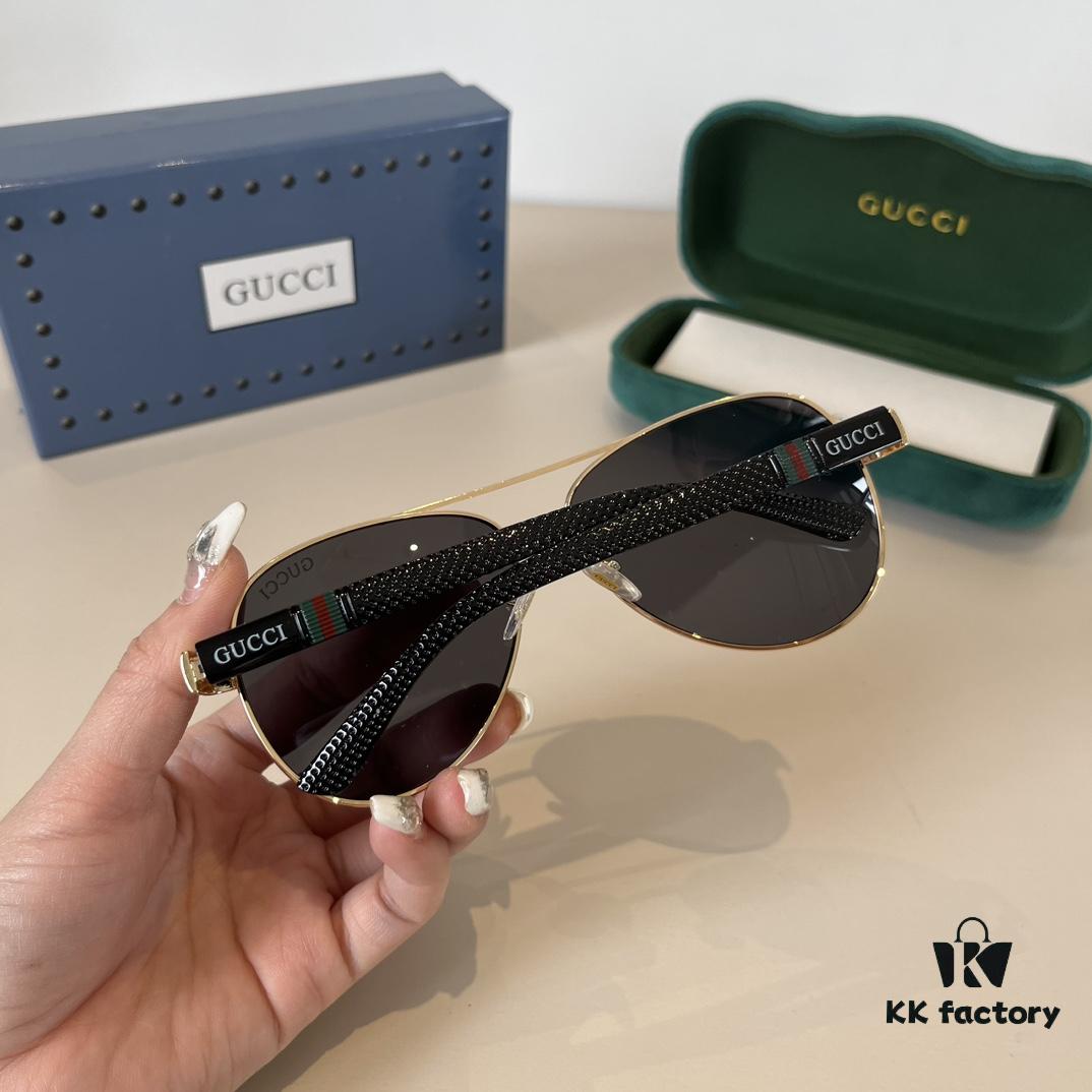 6931ab9fccd8ab3d7af9ff8a Gucci New Arrival Unisex Sunglasses 🕶️, Classic Metal Single-Bridge Aviator Style