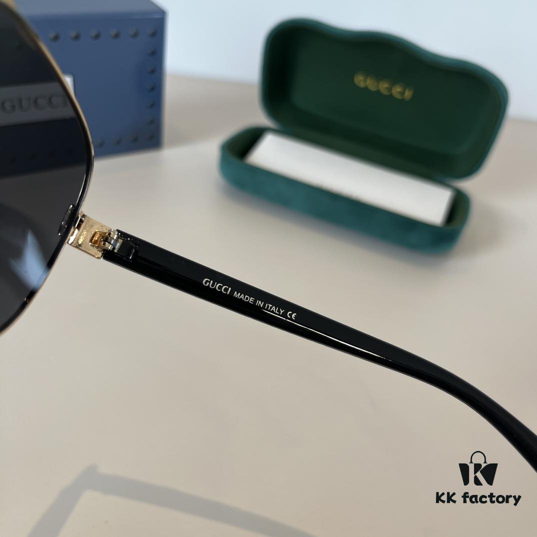 6931aba0ccd8ab3d7af9ff8d Gucci New Arrival Unisex Sunglasses 🕶️, Classic Metal Single-Bridge Aviator Style