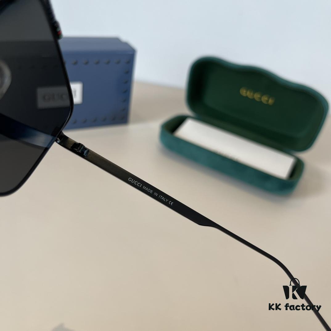 6931aba0ccd8ab3d7af9ff96 Gucci New Arrival Unisex Sunglasses 🕶️, Fashionable Metal Single-Bridge Aviator Style