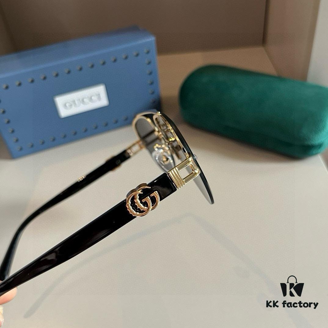 6931aba1ccd8ab3d7af9ffa5 Gucci New Arrival Sunglasses 🕶️ Unisex Classic Metal Single-Bridge Aviator Style