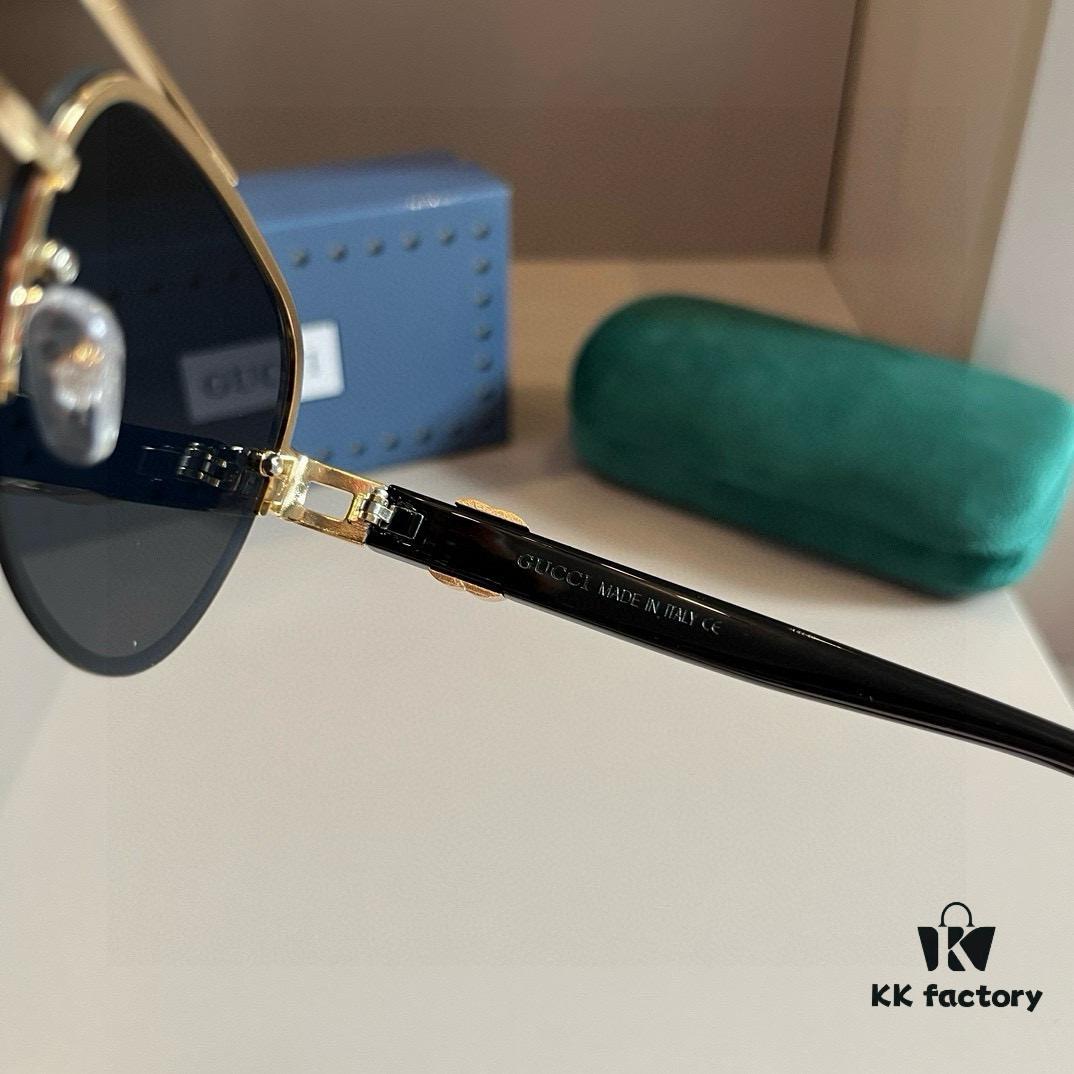 6931aba1ccd8ab3d7af9ffa6 Gucci New Arrival Sunglasses 🕶️ Unisex Classic Metal Single-Bridge Aviator Style