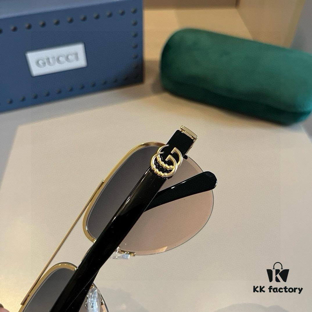 6931aba2ccd8ab3d7af9ffad Gucci New Arrival Sunglasses 🕶️ Unisex Classic Metal Single-Bridge Aviator Style
