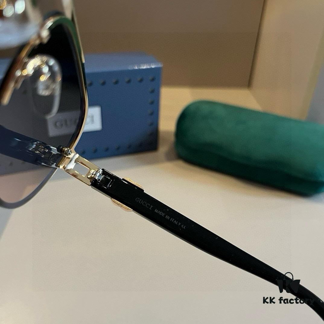 6931aba2ccd8ab3d7af9ffaf Gucci New Arrival Sunglasses 🕶️ Unisex Classic Metal Single-Bridge Aviator Style