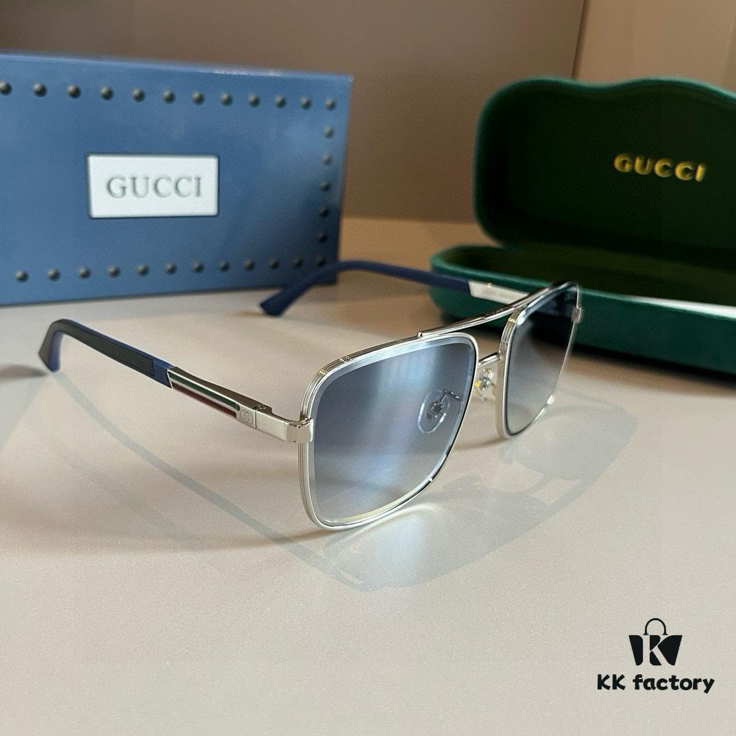 6931aba3ccd8ab3d7af9ffc3 Gucci New Arrival Sunglasses 🕶️ Unisex Classic Metal Single-Bridge Aviator Style