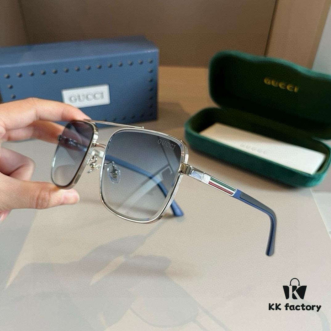 6931aba3ccd8ab3d7af9ffc5 Gucci New Arrival Sunglasses 🕶️ Unisex Classic Metal Single-Bridge Aviator Style