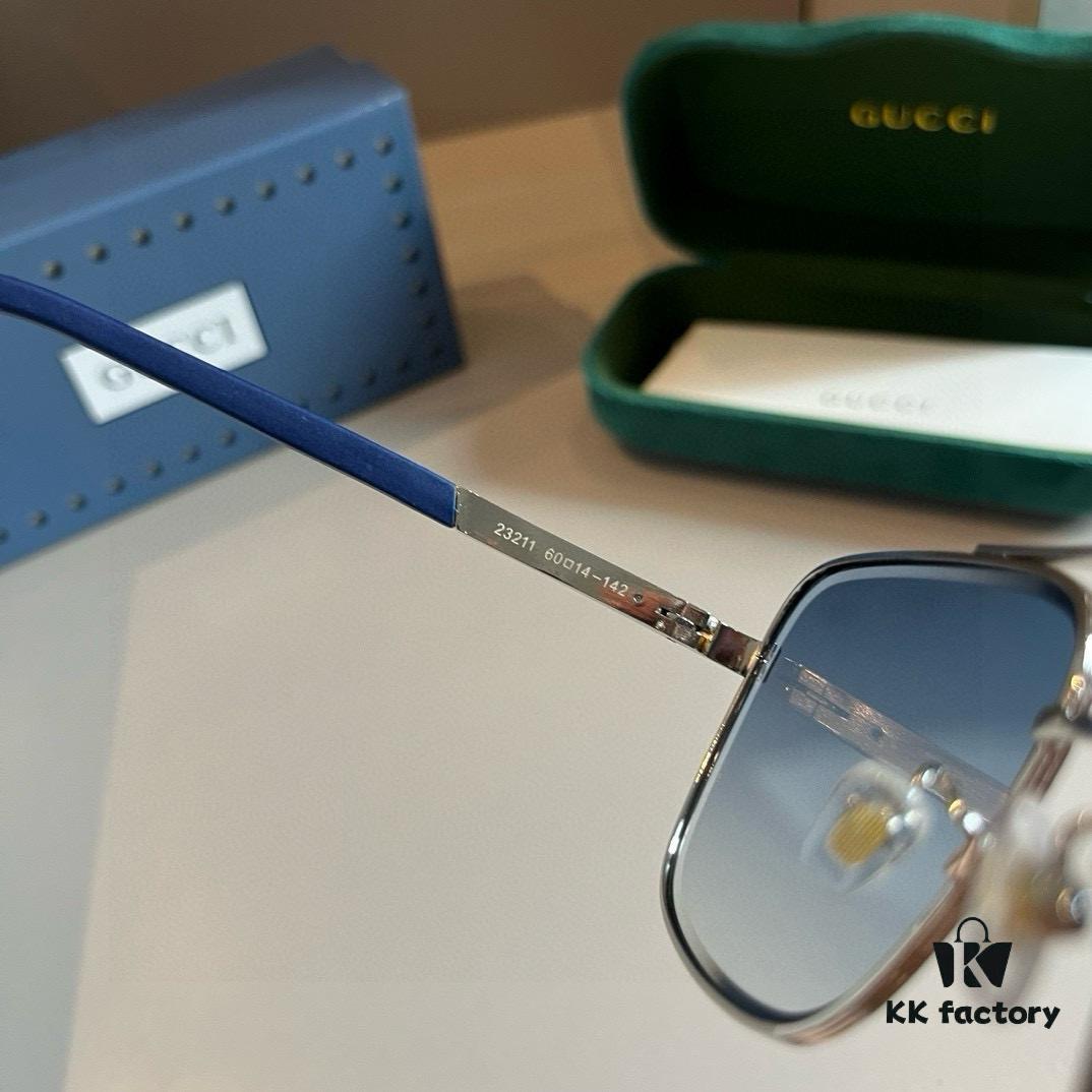 6931aba4ccd8ab3d7af9ffc8 Gucci New Arrival Sunglasses 🕶️ Unisex Classic Metal Single-Bridge Aviator Style