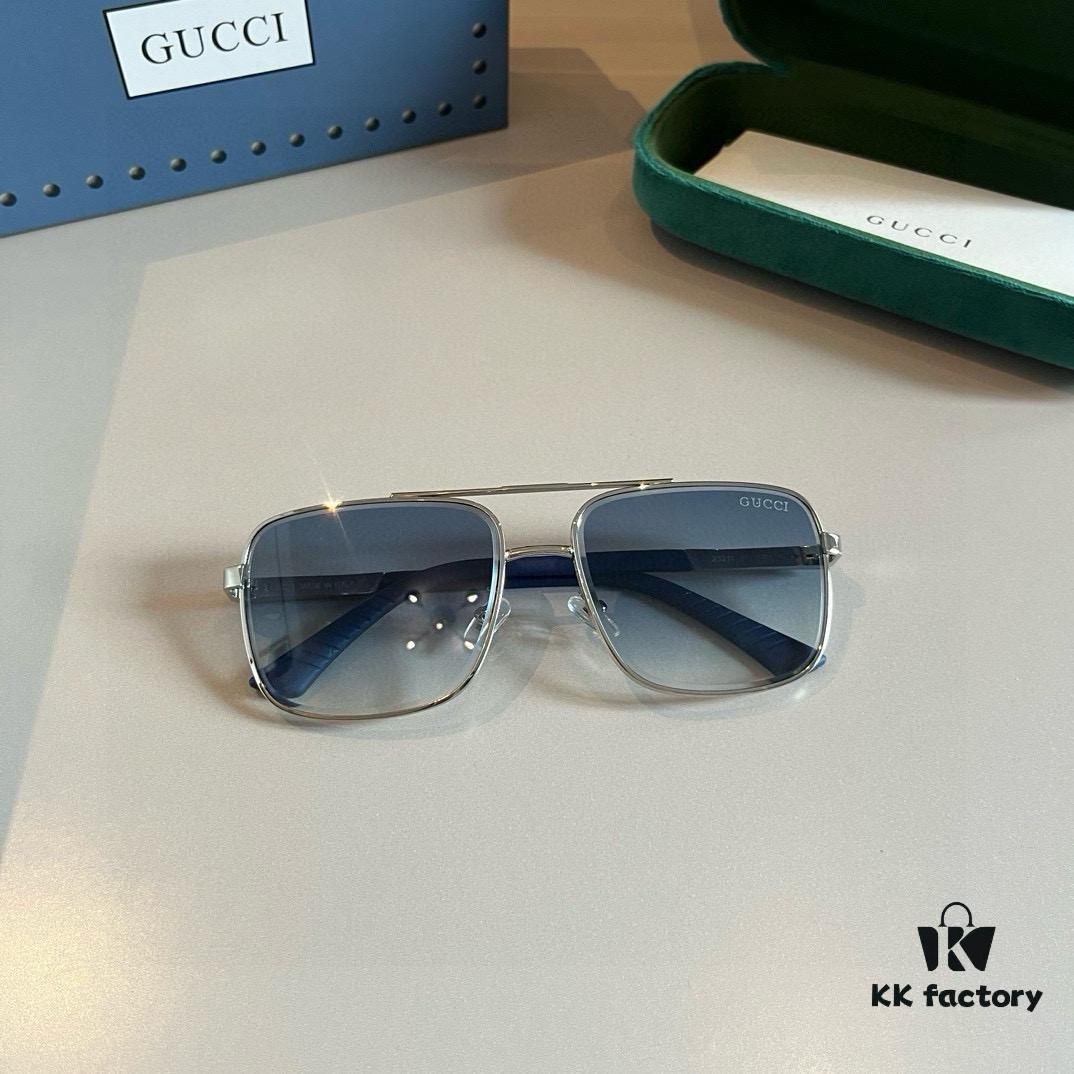 6931aba4ccd8ab3d7af9ffcb Gucci New Arrival Sunglasses 🕶️ Unisex Classic Metal Single-Bridge Aviator Style
