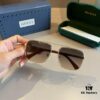 6931aba4ccd8ab3d7af9ffce Gucci New Arrival Unisex Sunglasses 🕶️, Fashionable Metal Single-Bridge Aviator Style