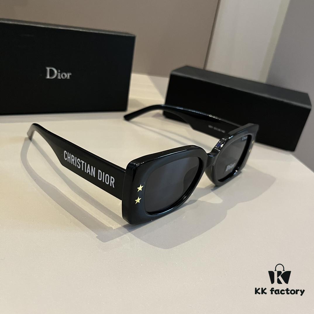 6931abc3ccd8ab3d7afa01a8 Sunglasses Alert! DIOR Dior Pacific S1U in Stylish Rectangular Frame with Blue-White Color Blocking and Star Motif