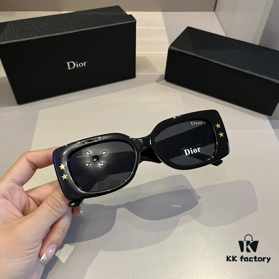 6931abc3ccd8ab3d7afa01ac Sunglasses Alert! DIOR Dior Pacific S1U in Stylish Rectangular Frame with Blue-White Color Blocking and Star Motif