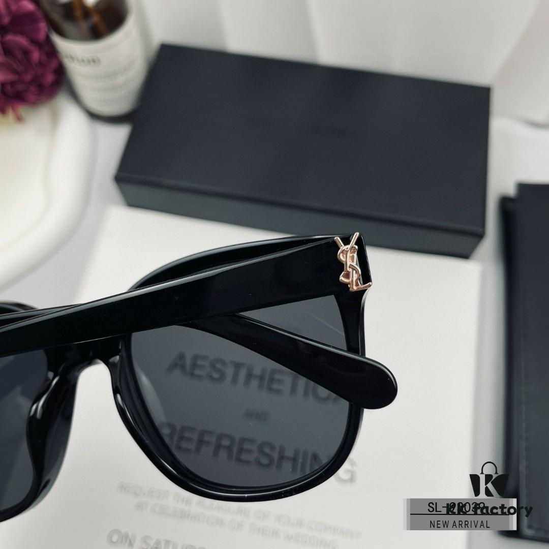 6931abd5ccd8ab3d7afa02c6 YSL Saint Laurent Sunglasses with Polaroid HD Lenses, TR90 Frame, Lightweight and Comfortable, Size 57-16-148, Stylish UV Protection for Travel and Driving