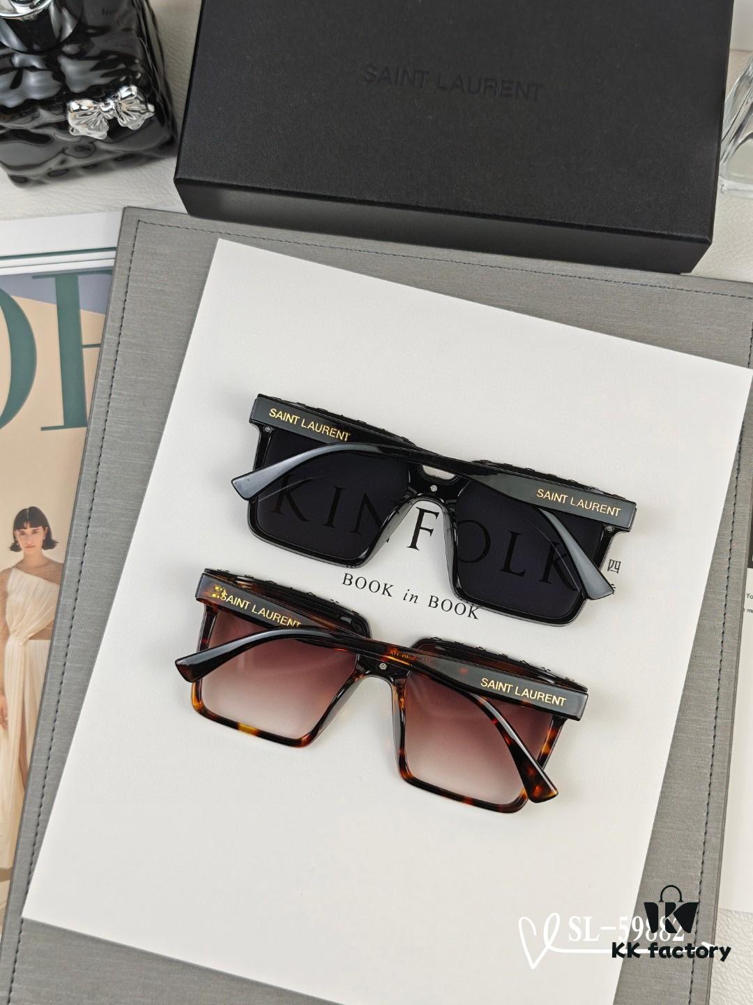 6931abd5ccd8ab3d7afa02cb YSL Saint Laurent Sunglasses with Polaroid HD Lenses, TR90 Frame, Lightweight and Comfortable, Model 59882