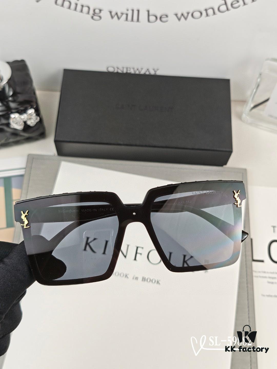 6931abd6ccd8ab3d7afa02ce YSL Saint Laurent Sunglasses with Polaroid HD Lenses, TR90 Frame, Lightweight and Comfortable, Model 59882