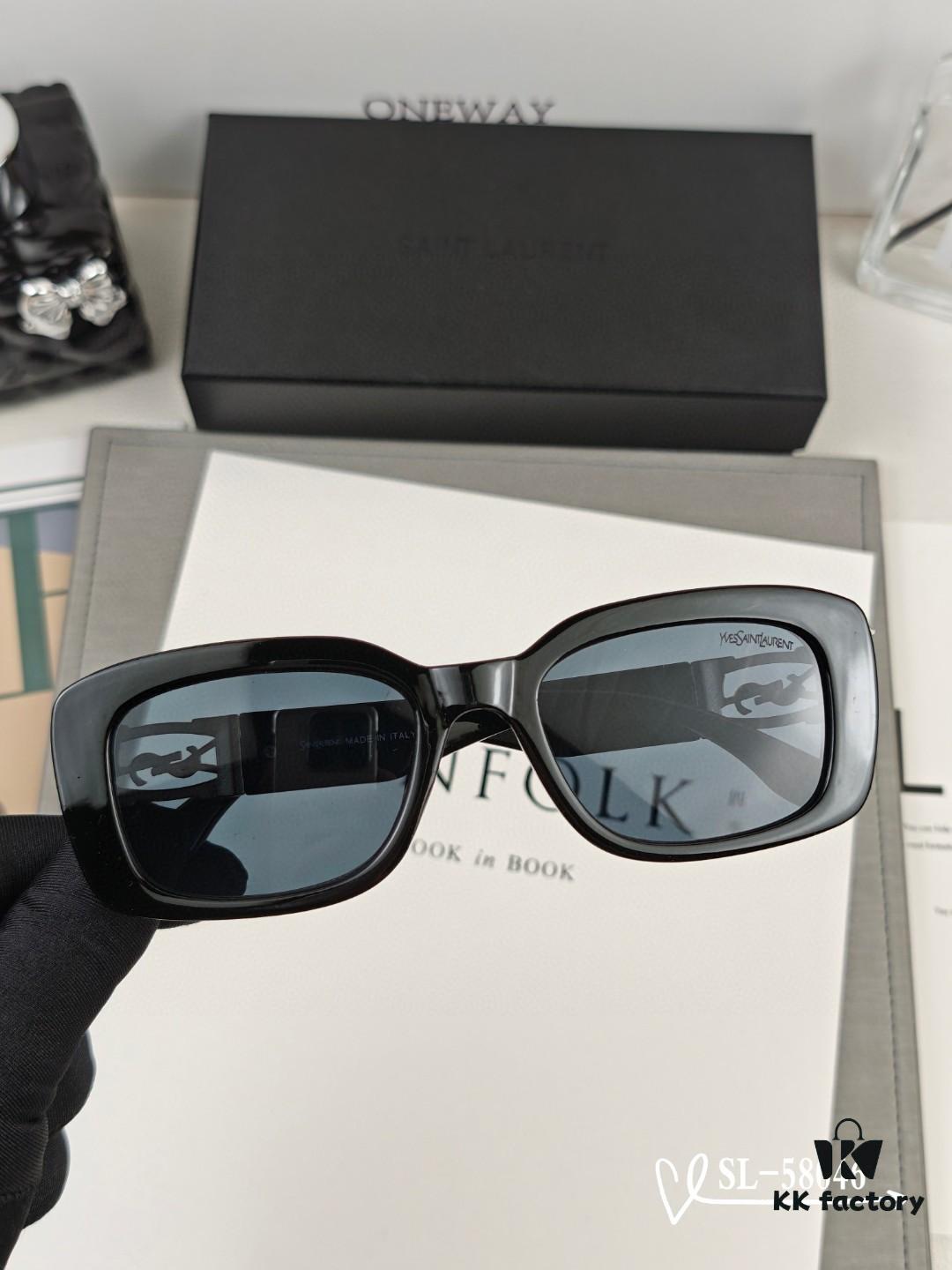 YSL Saint Laurent Sunglasses with Polaroid HD Lenses, TR90 Frame, Lightweight and Comfortable, Model 58046