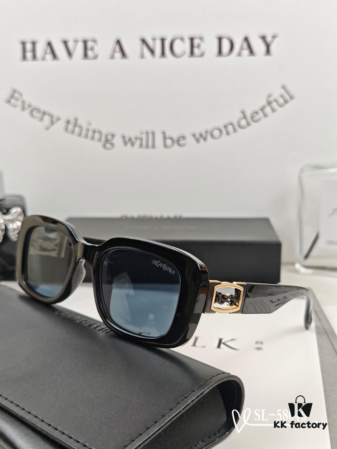 YSL Saint Laurent Sunglasses with Polaroid HD Lenses, TR90 Frame, Lightweight and Comfortable, Model 58046