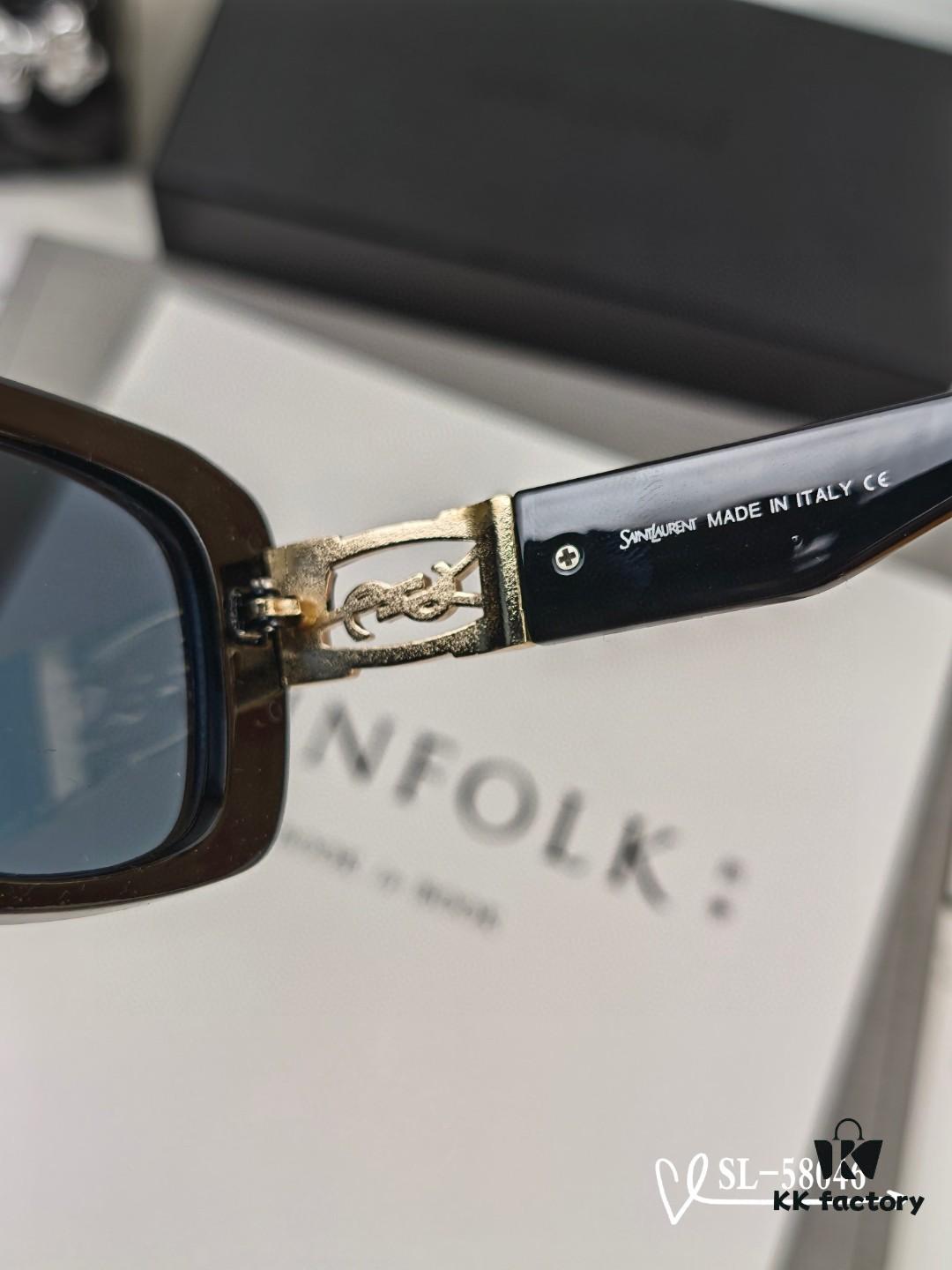 YSL Saint Laurent Sunglasses with Polaroid HD Lenses, TR90 Frame, Lightweight and Comfortable, Model 58046