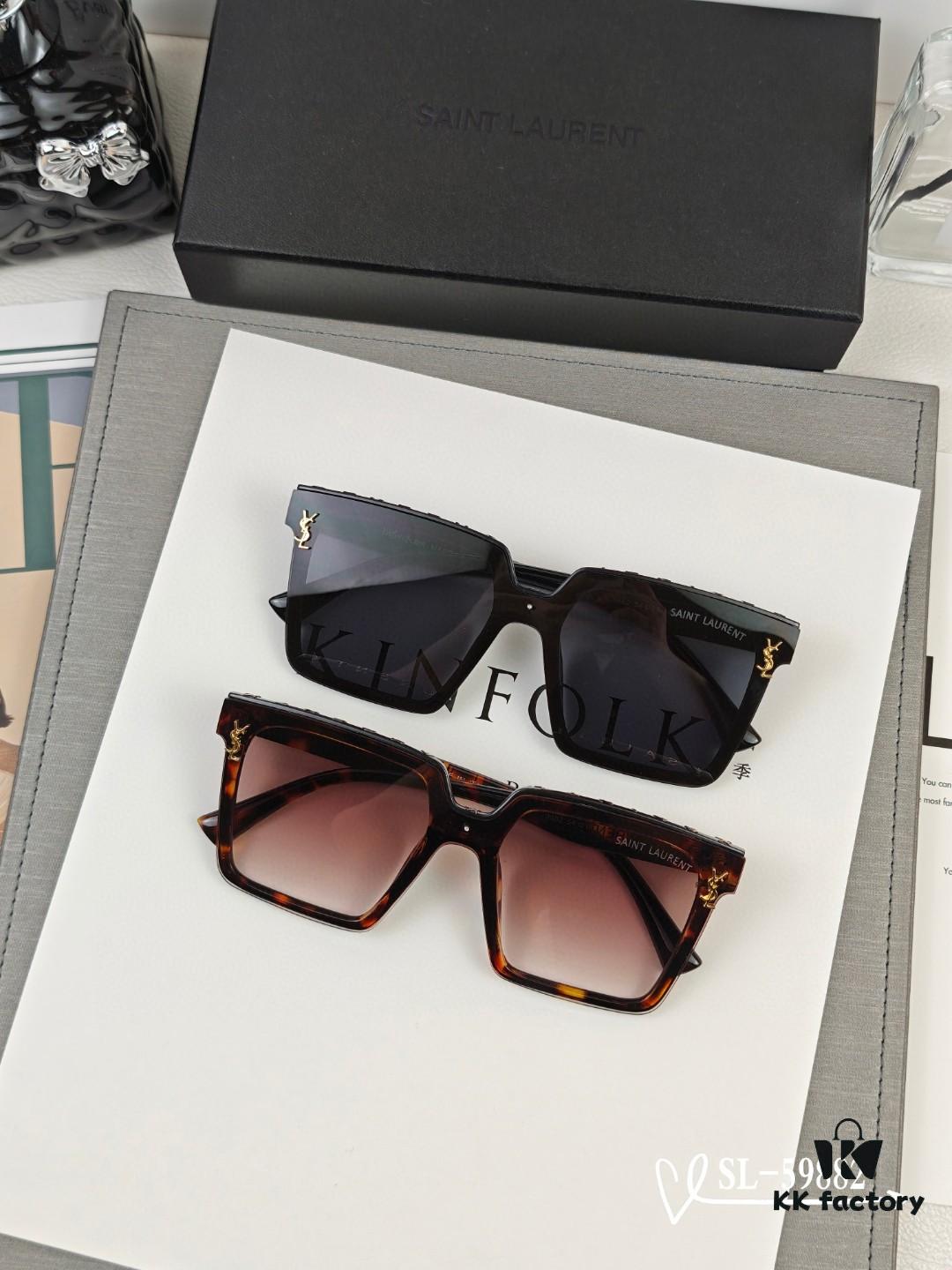 6931abd6ccd8ab3d7afa02dc YSL Saint Laurent Sunglasses with Polaroid Resin HD Lenses, TR90 Frame for Lightweight Comfort, UV Protection, Fashionable Travel Essential