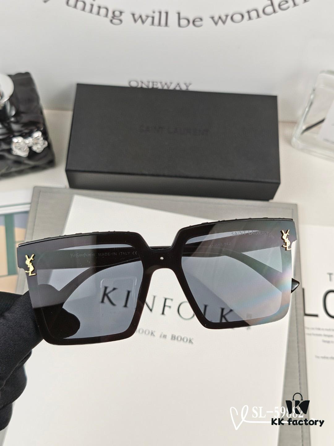 6931abd7ccd8ab3d7afa02e0 YSL Saint Laurent Sunglasses with Polaroid Resin HD Lenses, TR90 Frame for Lightweight Comfort, UV Protection, Fashionable Travel Essential