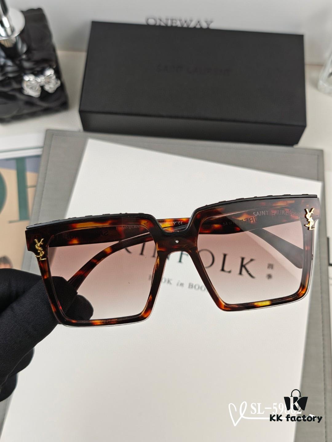 6931abd7ccd8ab3d7afa02e1 YSL Saint Laurent Sunglasses with Polaroid Resin HD Lenses, TR90 Frame for Lightweight Comfort, UV Protection, Fashionable Travel Essential