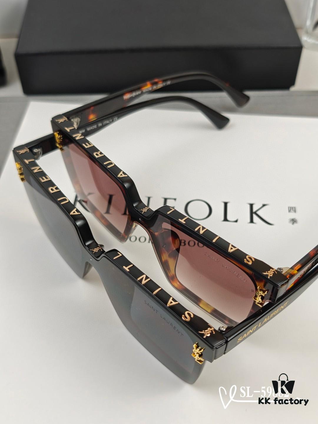 6931abd7ccd8ab3d7afa02e2 YSL Saint Laurent Sunglasses with Polaroid Resin HD Lenses, TR90 Frame for Lightweight Comfort, UV Protection, Fashionable Travel Essential